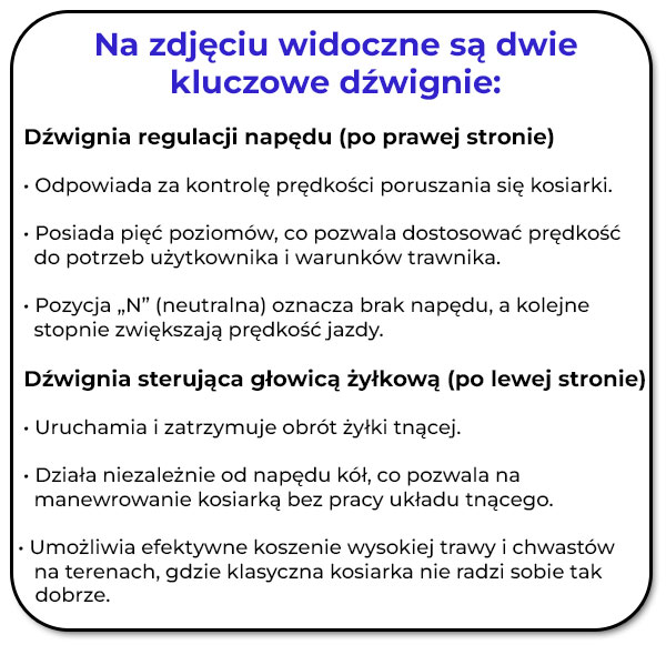 Dźwignie napędu